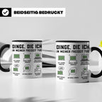 Lehrer Tasse Dinge die ich in meiner Freizeit tue lustig Spr – Schwarz [farbe:schwarz]
