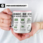 Lehrer Tasse Dinge die ich in meiner Freizeit tue lustig Spr – Rosa [farbe:rosa]