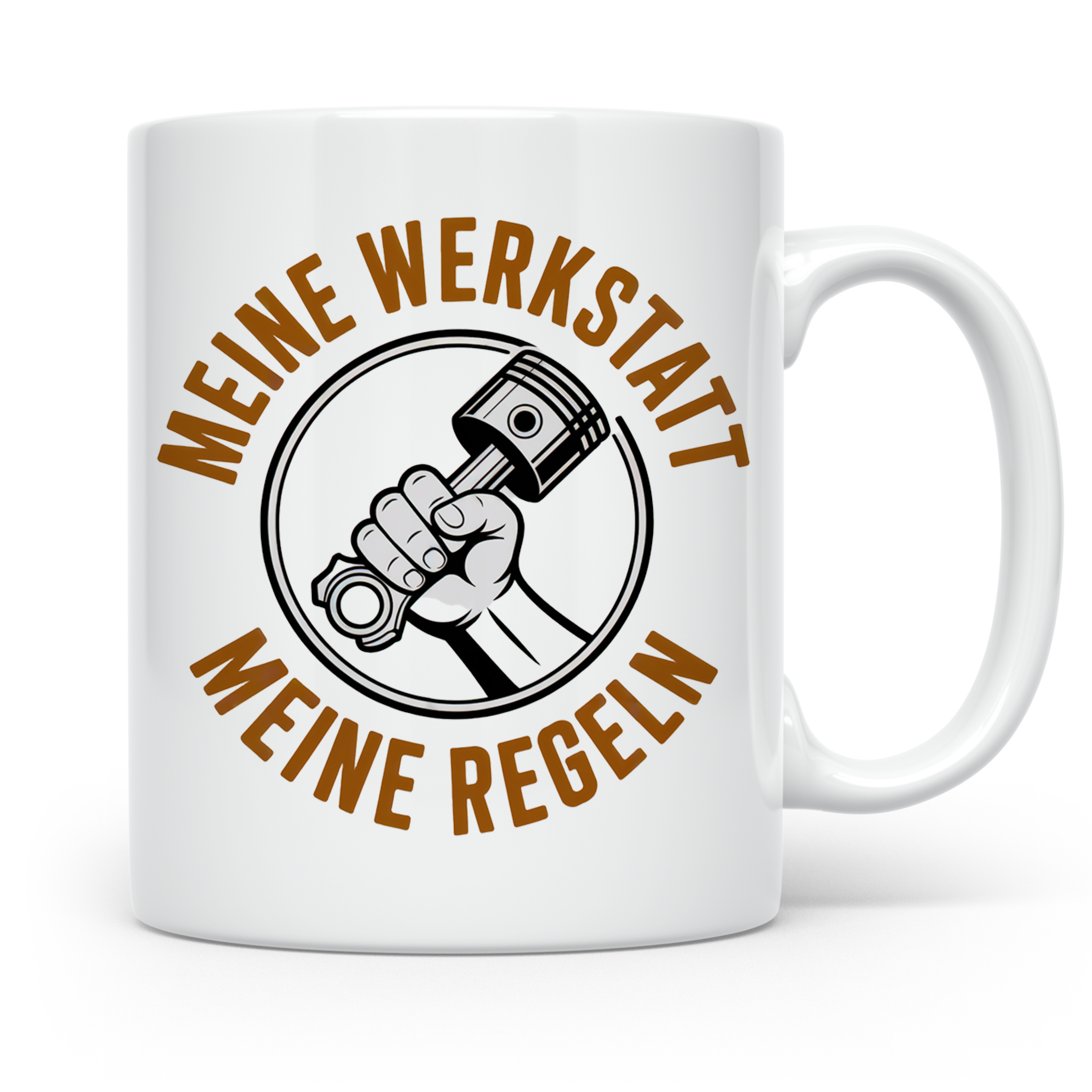 Meine Werkstatt Meine Regeln Tasse - Schrauber Werkstattrege – Weiß [farbe:weiß]