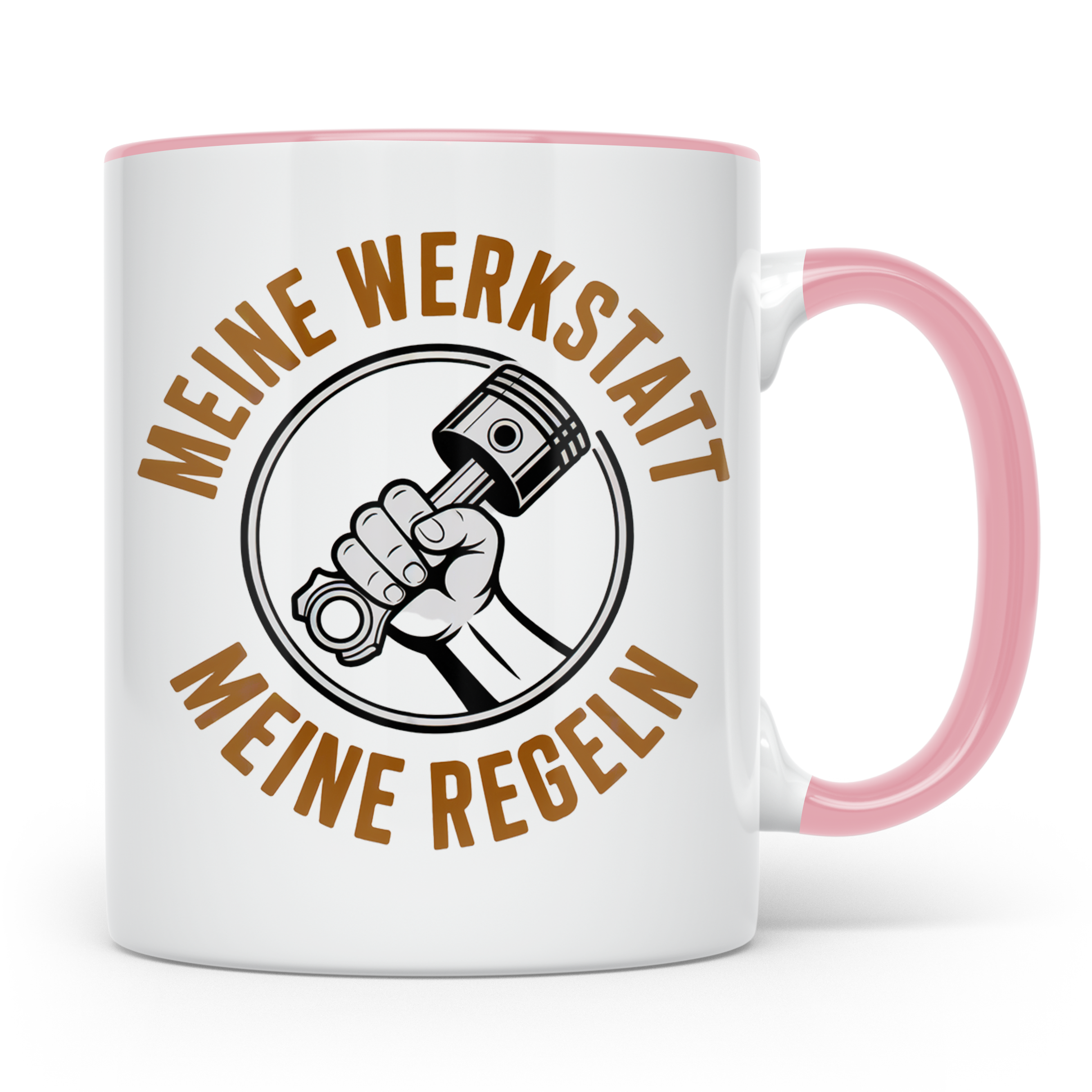 Meine Werkstatt Meine Regeln Tasse - Schrauber Werkstattrege – Rosa [farbe:rosa]