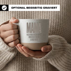 Lustige Mama Tasse Geschenk Muttertag Becher mit Spruch Wenigstens ist dein Kind so hübsch wie du Kaffeetasse Geburtstag Mama Geschenkidee