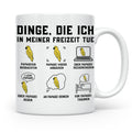 Papagei Tasse 'Dinge die ich tue' lustig, Geschenk Vogelhalt – Weiß [farbe:weiß]