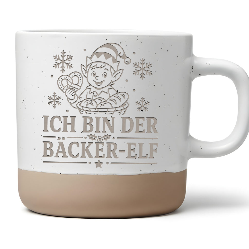 Ich bin der Bäcker-Elf Tasse - Lustiges Weihnachten Geschenk für Kolle – Bild 1