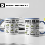 Bauer Tasse Dinge die ich in meiner Freizeit tue Landwirt Tr – Blau [farbe:blau]
