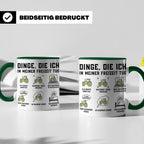 Bauer Tasse Dinge die ich in meiner Freizeit tue Landwirt Tr – Grün [farbe:grün]