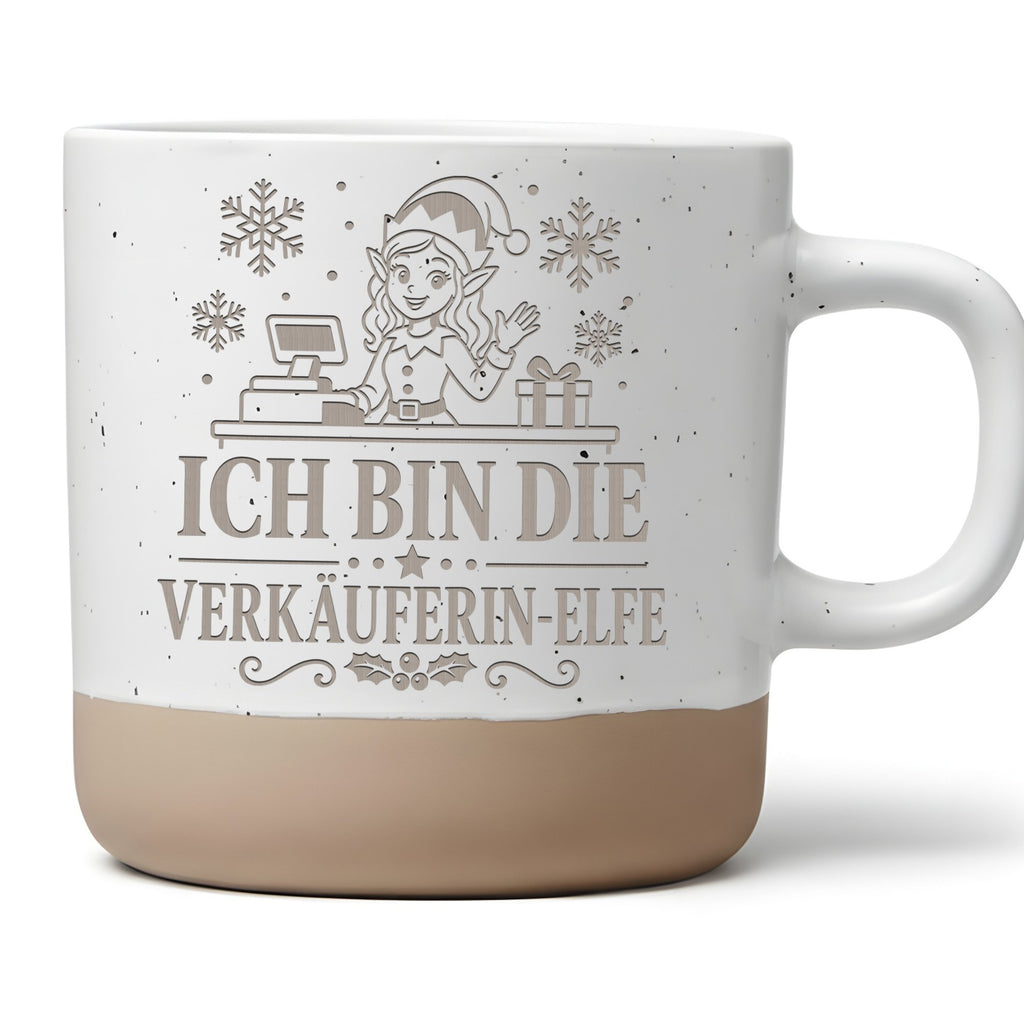 Ich bin die Verkäuferin-Elfe Tasse - Lustiges Weihnachten Geschenk für – Bild 1