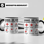 Krankenschwester Tasse lustig Dinge die ich tue Geschenk für – Schwarz [farbe:schwarz]