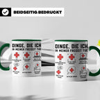 Krankenschwester Tasse lustig Dinge die ich tue Geschenk für – Grün [farbe:grün]