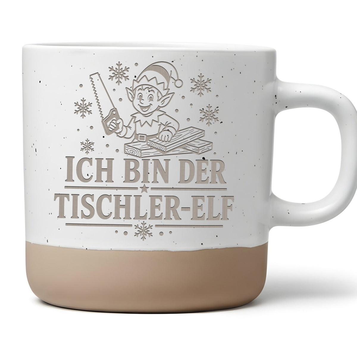 Ich bin der Tischler-Elf Tasse - Lustiges Weihnachten Geschenk für Kol – Bild 1