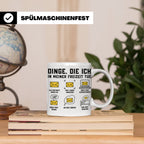 Postbote Tasse "Dinge die ich tue" lustig | Geschenk für Bri – Weiß [farbe:weiß]