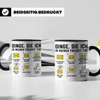 Postbote Tasse "Dinge die ich tue" lustig | Geschenk für Bri – Schwarz [farbe:schwarz]