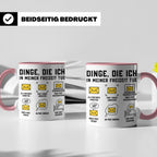 Postbote Tasse "Dinge die ich tue" lustig | Geschenk für Bri – Rosa [farbe:rosa]