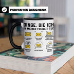 Postbote Tasse "Dinge die ich tue" lustig | Geschenk für Bri – Schwarz [farbe:schwarz]
