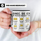 Postbote Tasse "Dinge die ich tue" lustig | Geschenk für Bri – Schwarz [farbe:schwarz]