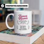 Bonusmama Tasse - Du hast mein Leben schöner gemacht Stiefmu – Weiß [farbe:weiß]