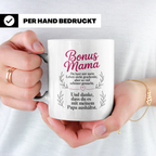 Bonusmama Tasse - Du hast mein Leben schöner gemacht Stiefmu – Weiß [farbe:weiß]