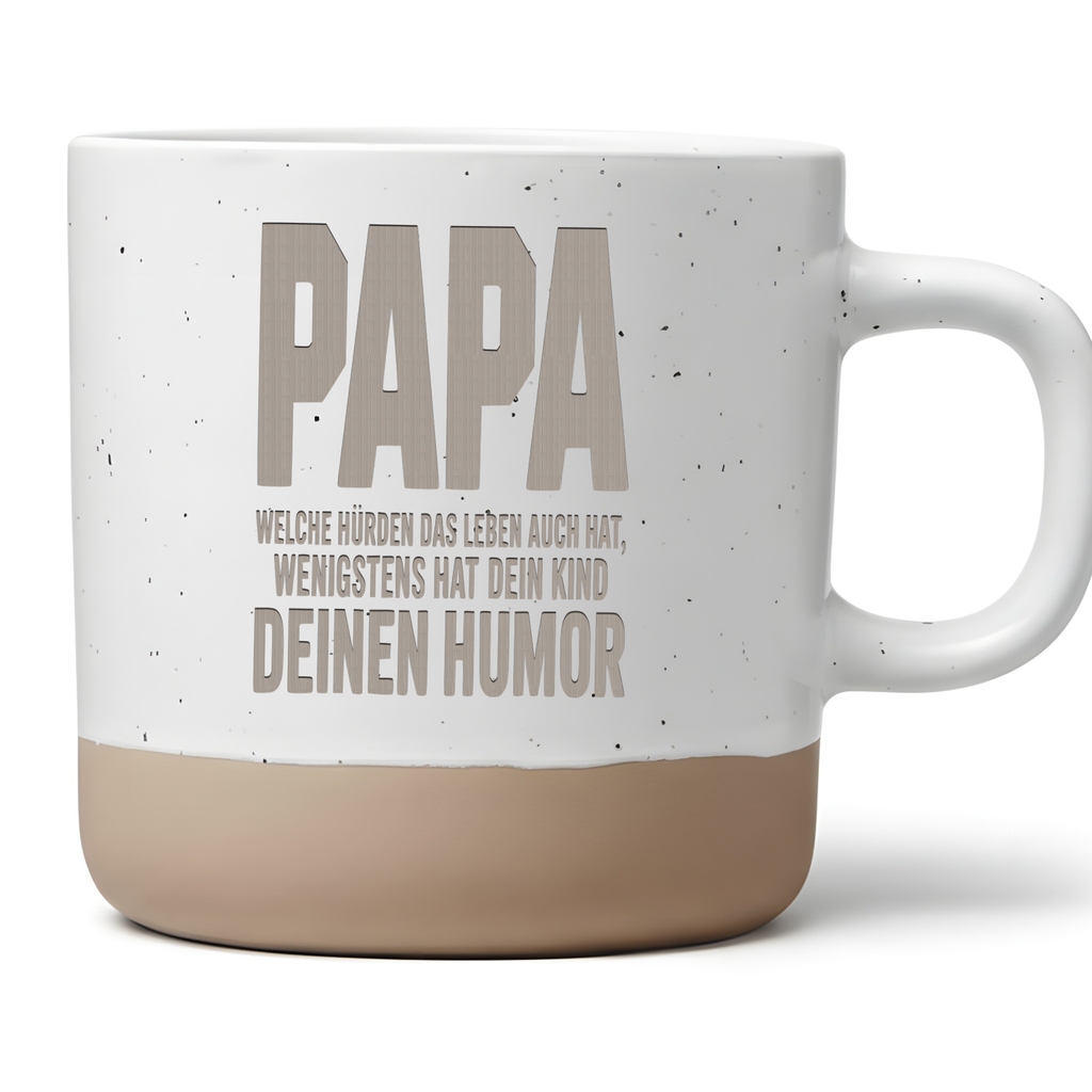 Papa Tasse Lustiger Spruch Humor Geschenk für Vater zum Geburtstag Vatertag Kaffeetasse Männer Geschenkidee Mitbringsel
