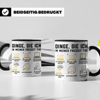 Programmierer Tasse lustig Dinge die ich in meiner Freizeit  – Schwarz [farbe:schwarz]