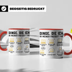 Programmierer Tasse lustig Dinge die ich in meiner Freizeit  – Rot [farbe:rot]