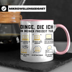 Programmierer Tasse lustig Dinge die ich in meiner Freizeit  – Rosa [farbe:rosa]