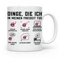 Gesangslehrer Tasse Spruch 'Dinge die ich tue' Vocal Coach G – Weiß [farbe:weiß]