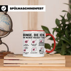 Gesangslehrer Tasse Spruch 'Dinge die ich tue' Vocal Coach G – Rot [farbe:rot]