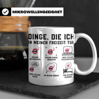 Gesangslehrer Tasse Spruch 'Dinge die ich tue' Vocal Coach G – Weiß [farbe:weiß]