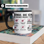 Gesangslehrer Tasse Spruch 'Dinge die ich tue' Vocal Coach G – Schwarz [farbe:schwarz]