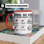 Gesangslehrer Tasse Spruch 'Dinge die ich tue' Vocal Coach G – Rot [farbe:rot]