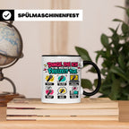 Rapper Tasse mit Spruch Dinge die ich tue | lustige Hip Hop  – Schwarz [farbe:schwarz]