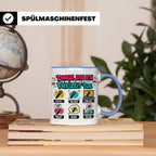 Rapper Tasse mit Spruch Dinge die ich tue | lustige Hip Hop  – Blau [farbe:blau]