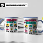 Rapper Tasse mit Spruch Dinge die ich tue | lustige Hip Hop  – Blau [farbe:blau]