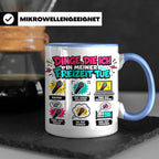 Rapper Tasse mit Spruch Dinge die ich tue | lustige Hip Hop  – Blau [farbe:blau]