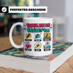 Rapper Tasse mit Spruch Dinge die ich tue | lustige Hip Hop  – Weiß [farbe:weiß]