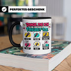 Rapper Tasse mit Spruch Dinge die ich tue | lustige Hip Hop  – Schwarz [farbe:schwarz]