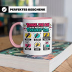 Rapper Tasse mit Spruch Dinge die ich tue | lustige Hip Hop  – Rosa [farbe:rosa]