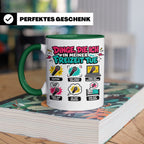 Rapper Tasse mit Spruch Dinge die ich tue | lustige Hip Hop  – Grün [farbe:grün]