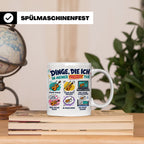 Violine Tasse mit Spruch Dinge die ich in meiner Freizeit tu – Weiß [farbe:weiß]