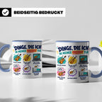 Violine Tasse mit Spruch Dinge die ich in meiner Freizeit tu – Blau [farbe:blau]