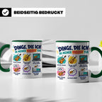 Violine Tasse mit Spruch Dinge die ich in meiner Freizeit tu – Grün [farbe:grün]