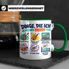 Violine Tasse mit Spruch Dinge die ich in meiner Freizeit tu – Grün [farbe:grün]
