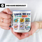 Violine Tasse mit Spruch Dinge die ich in meiner Freizeit tu – Blau [farbe:blau]