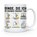 Saxophon Tasse 'Dinge die ich tue' lustiger Spruch für Musik – Weiß [farbe:weiß]