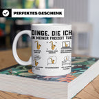 Saxophon Tasse 'Dinge die ich tue' lustiger Spruch für Musik – Weiß [farbe:weiß]