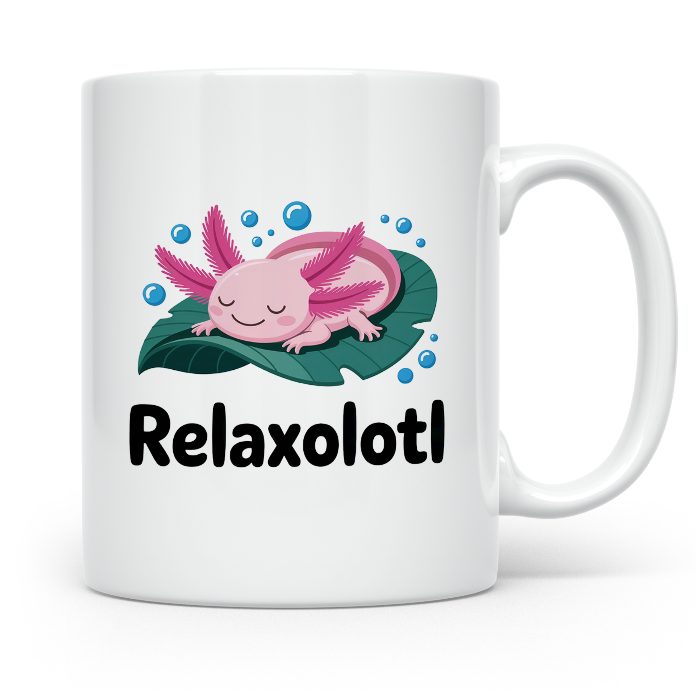 Axolotl Tasse Relaxolotl - Entspannung für Aquarien Liebhabe – Weiß [farbe:weiß]