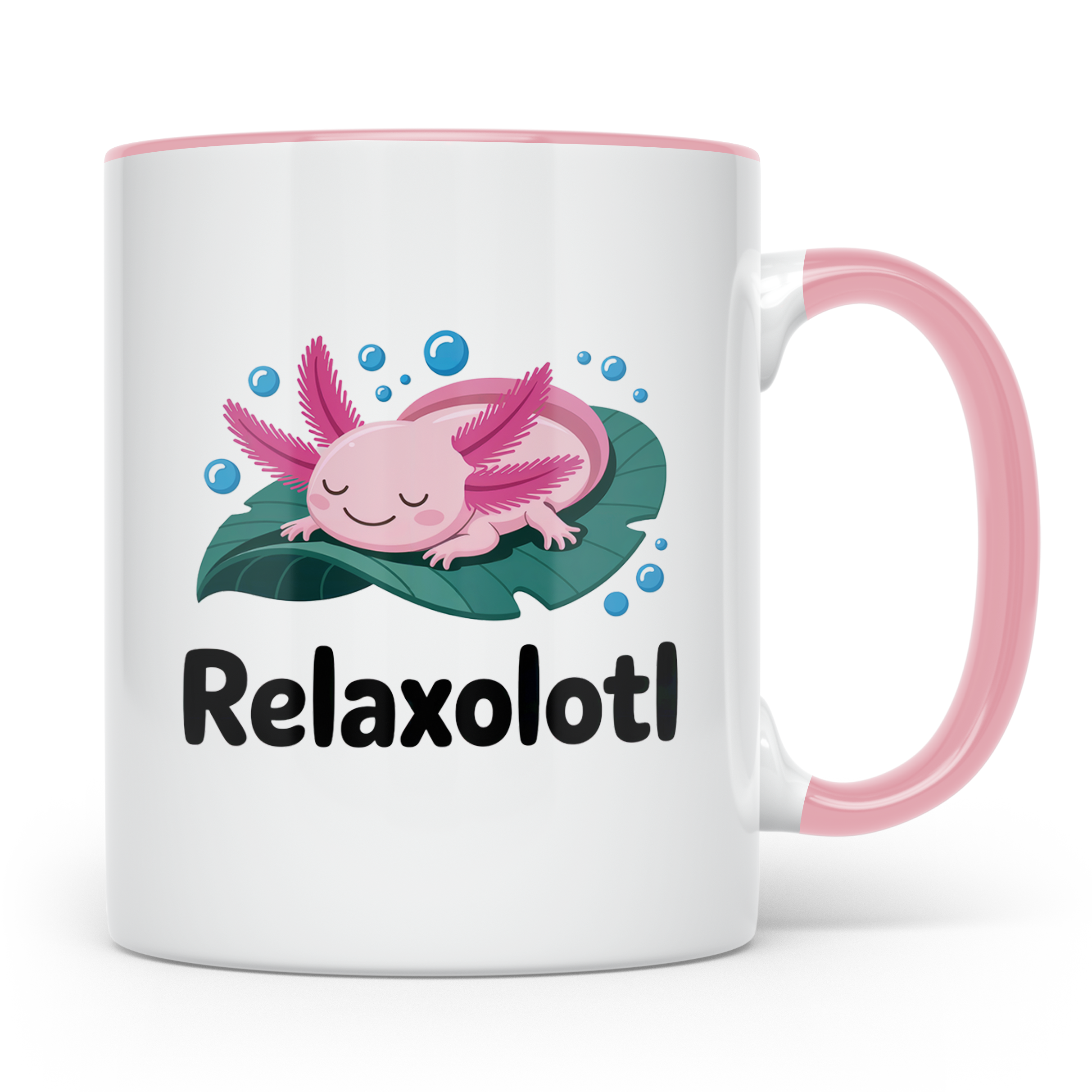 Axolotl Tasse Relaxolotl - Entspannung für Aquarien Liebhabe – Rosa [farbe:rosa]
