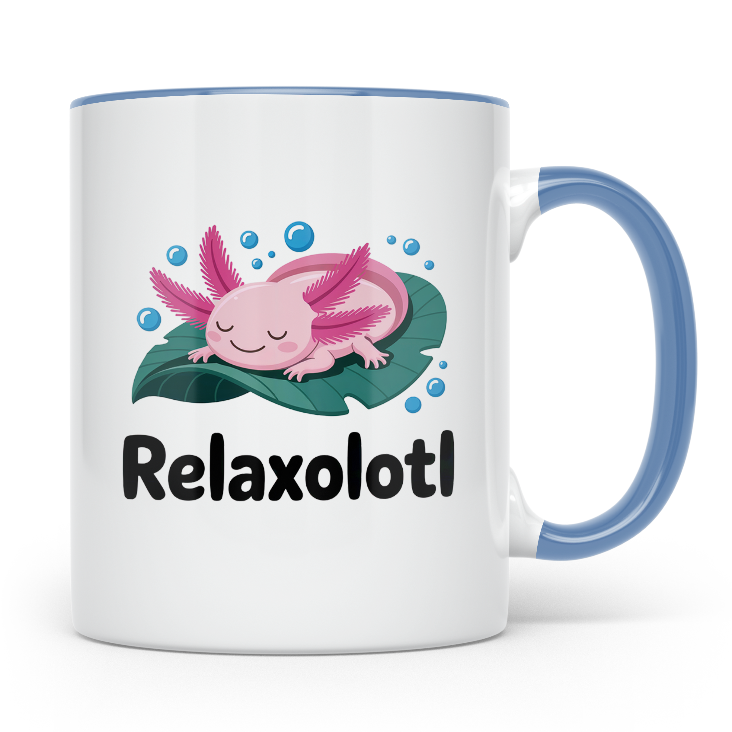 Axolotl Tasse Relaxolotl - Entspannung für Aquarien Liebhabe – Blau [farbe:blau]