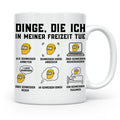 Schweißer Tasse mit Spruch Dinge die ich tue lustiges Gesche – Weiß [farbe:weiß]