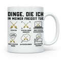 Fechter Tasse Dinge die ich in meiner Freizeit tue, lustiger – Weiß [farbe:weiß]