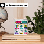 Pop Musik Fan Tasse mit Spruch "Dinge die ich in meiner Frei – Schwarz [farbe:schwarz]
